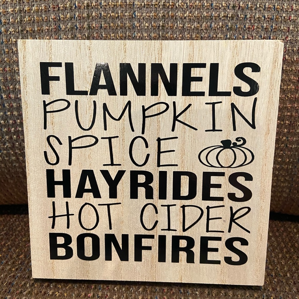 Fall Wooden Plaque